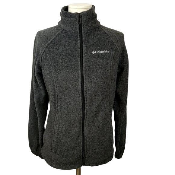Columbia Jackets & Blazers - COLUMBIA Fleece Full Zip Jacket Gray Women's Size Small